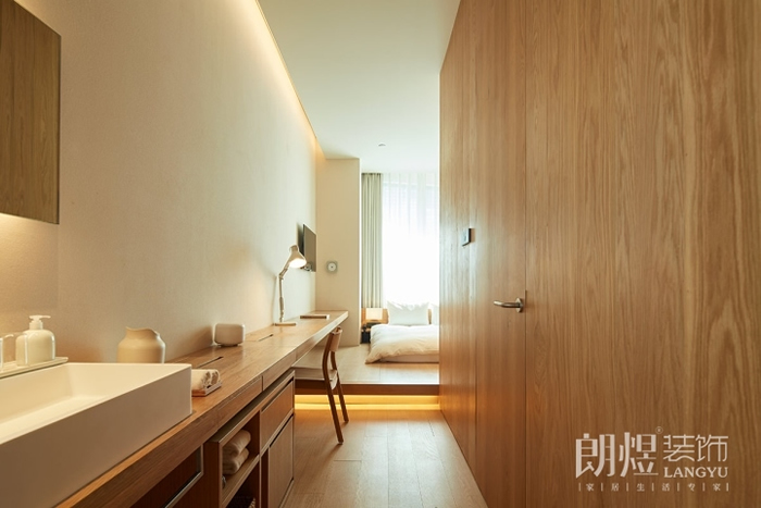 簡(jiǎn)潔舒適無(wú)印良品酒店效果圖