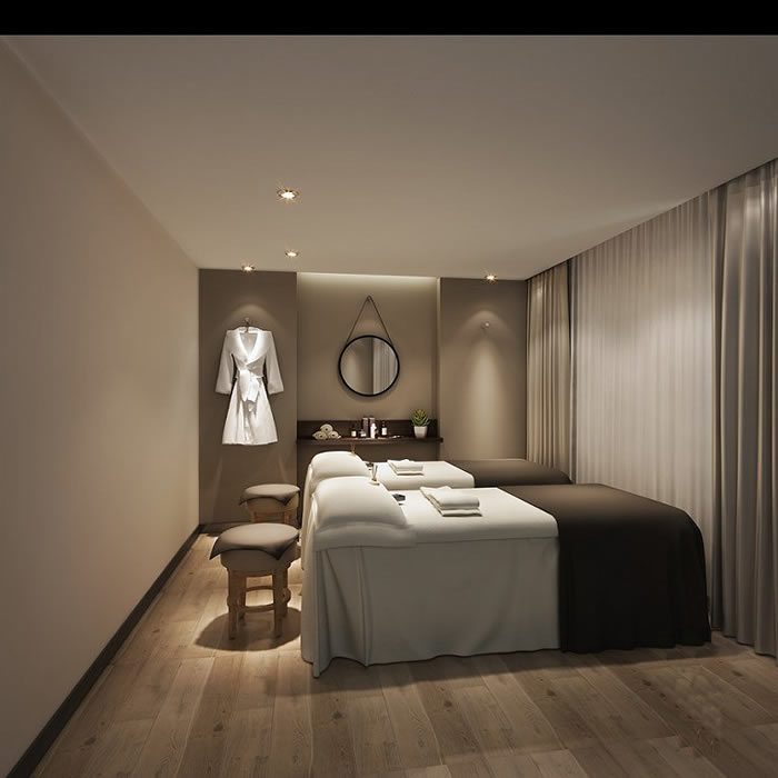 成都美容會所裝修設計工作區(qū)效果圖