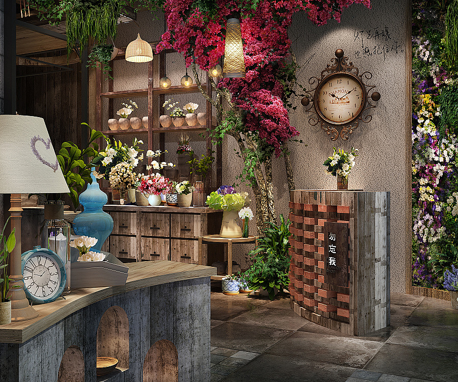 高清花店裝修設(shè)計(jì)效果圖