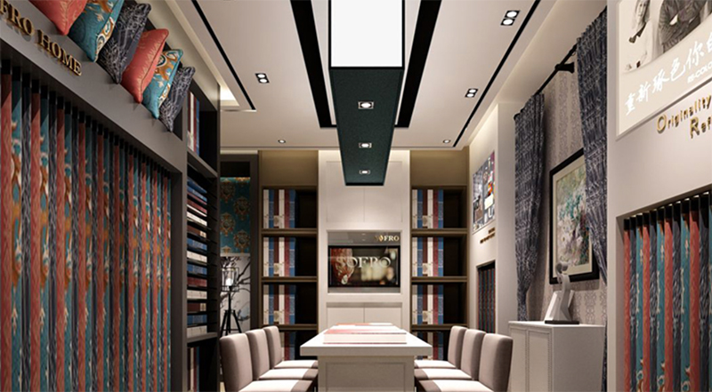 40-80平窗簾店展廳如何布局？