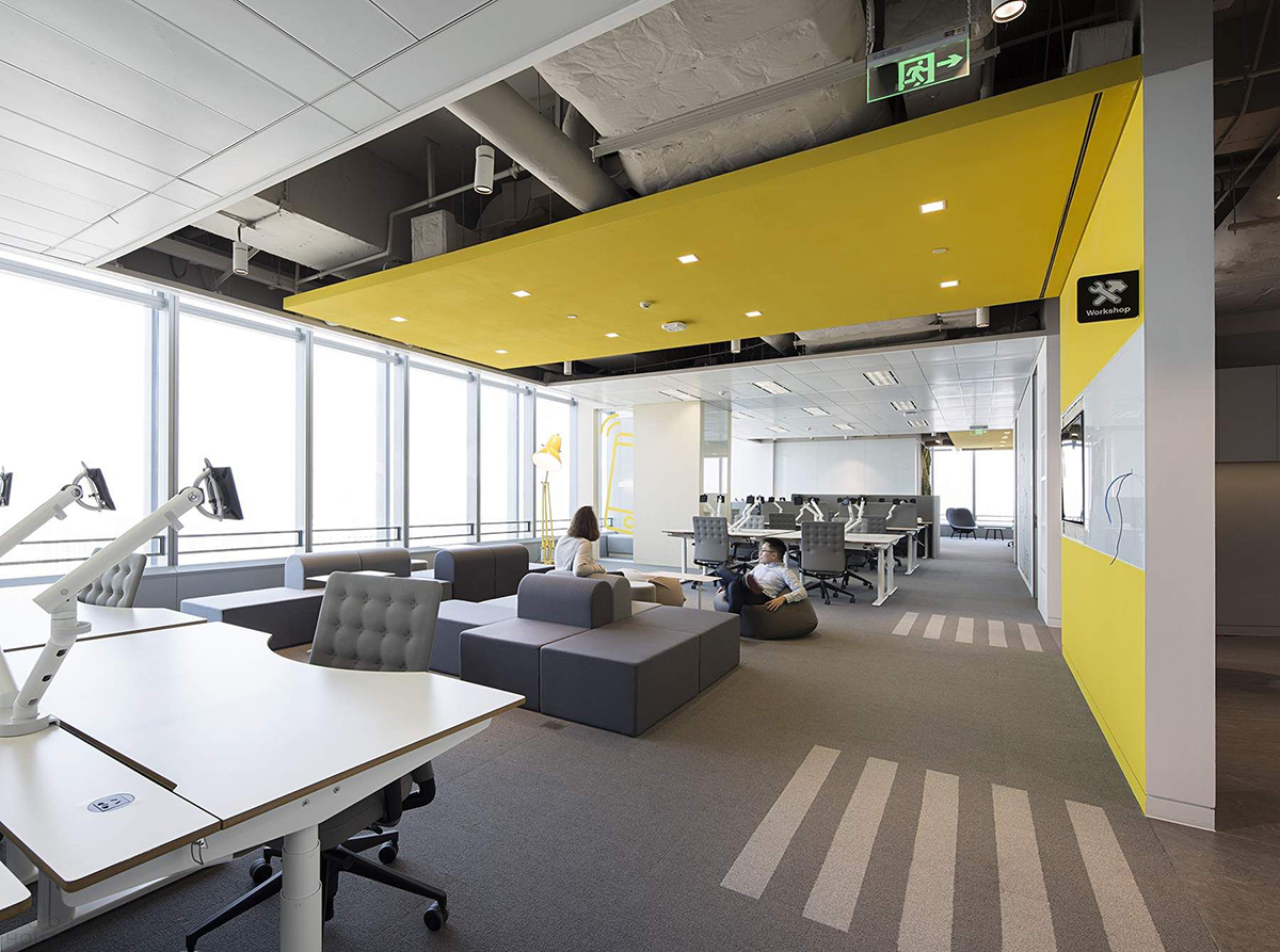 1000平寫(xiě)字間辦公室裝修設(shè)計(jì)圖