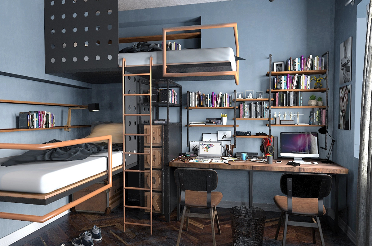 工廠廠房宿舍裝修設(shè)計效果圖