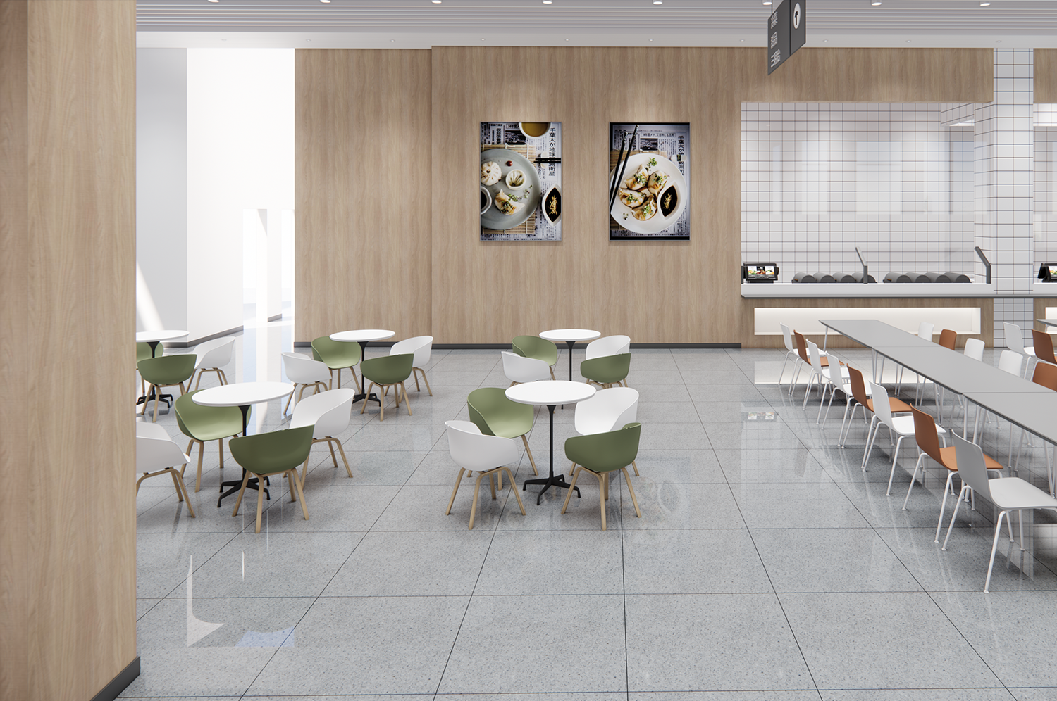 廠(chǎng)區(qū)職工食堂裝修改造設(shè)計(jì)效果圖