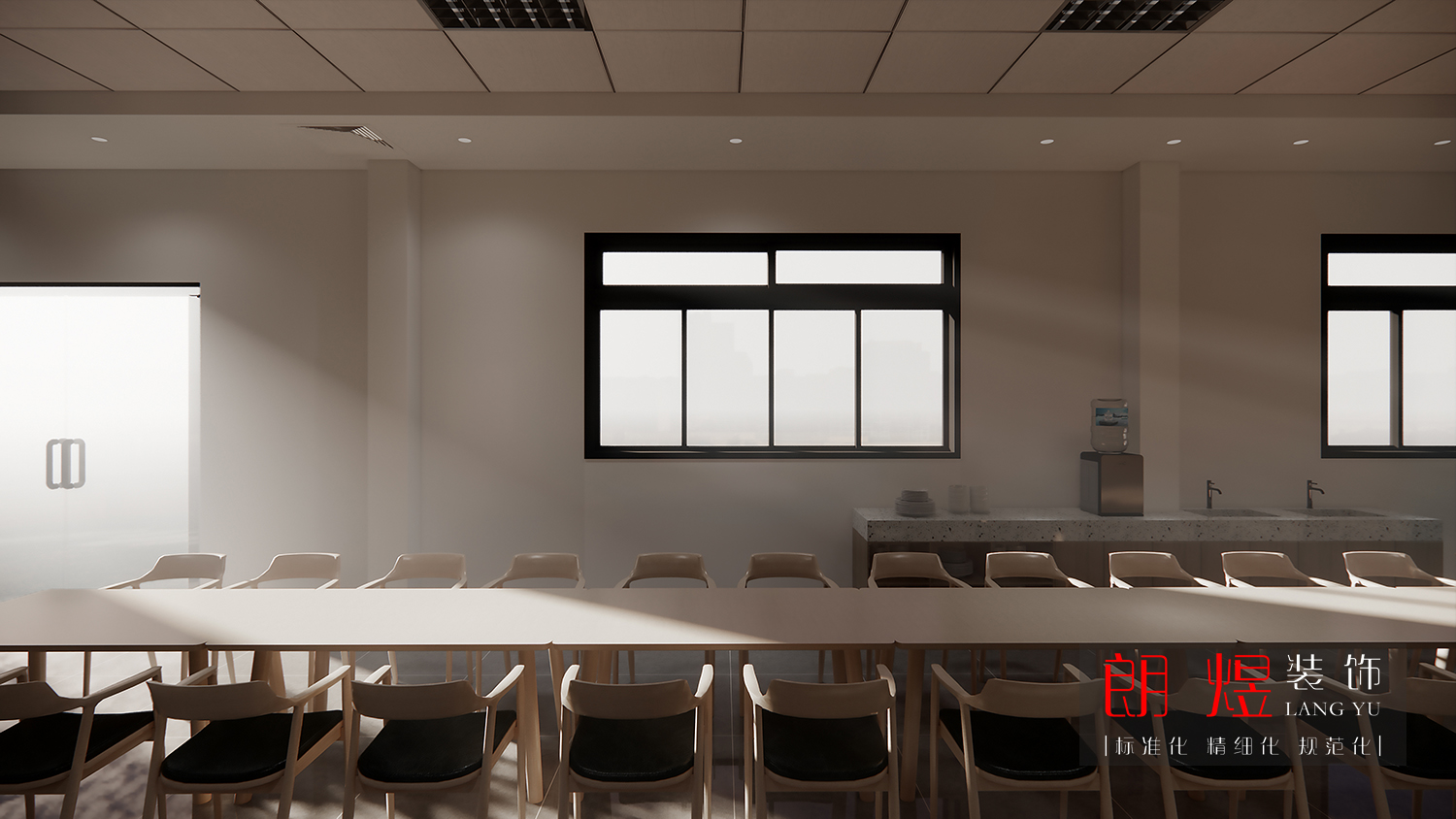 園區(qū)工廠員工食堂裝修改造設(shè)計(jì)效果圖