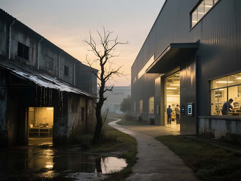 舊廠房結(jié)構(gòu)與新廠房結(jié)構(gòu)