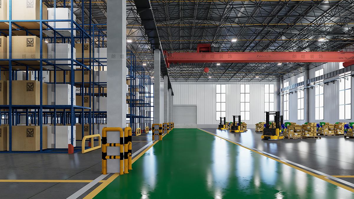 工業(yè)園廠房倉庫裝修設(shè)計效果圖1