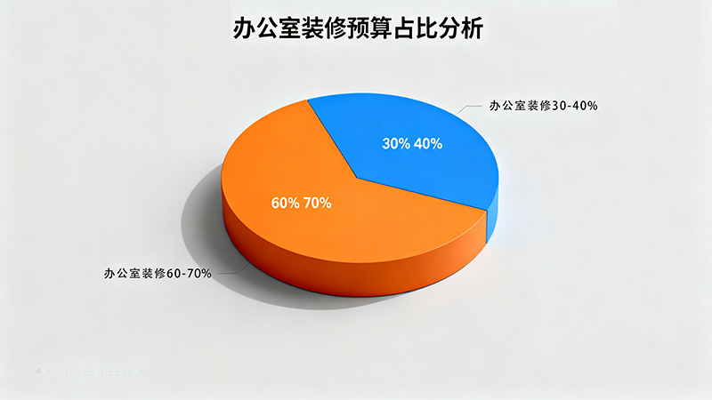 辦公室裝修拆改、水電、吊頂、墻面地面占總預(yù)算的30%-40%
