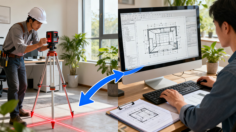 量房還可以對(duì)辦公室裝修進(jìn)行圖紙可視化