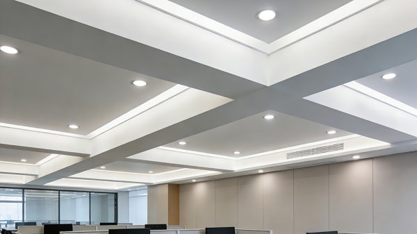 辦公室里橫梁壓頂怎么利用裝修化解？